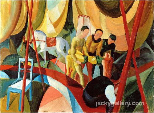 Circus, August Macke painting - Click Image to Close